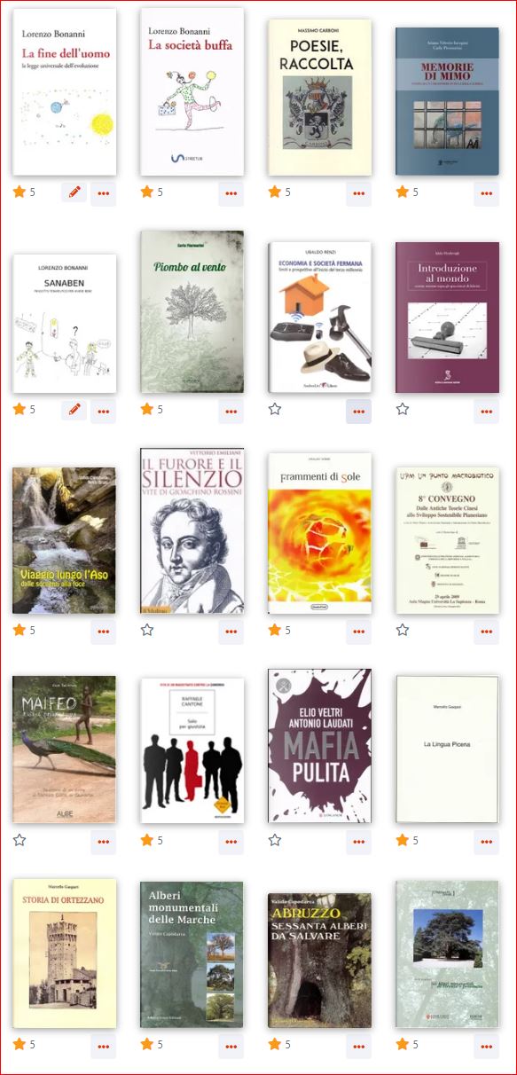 biblioteca agila, link alla pagina del sito Anobii